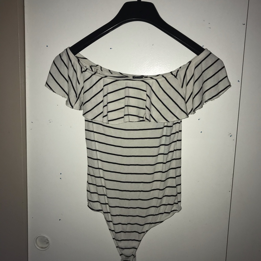 Stripped off the shoulders body suit (never worn)